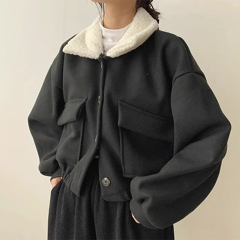 ボアカラーミドルジャケット