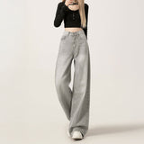 ライトグレーウォッシュストレートデニム