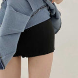 ダブルボタンプリーツデニムスカート