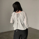 ルーズフレアリボンカーディガン