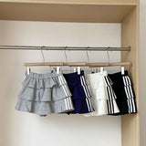 トラックティアードジャージスカート