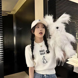 バニーロゴ半袖ニット