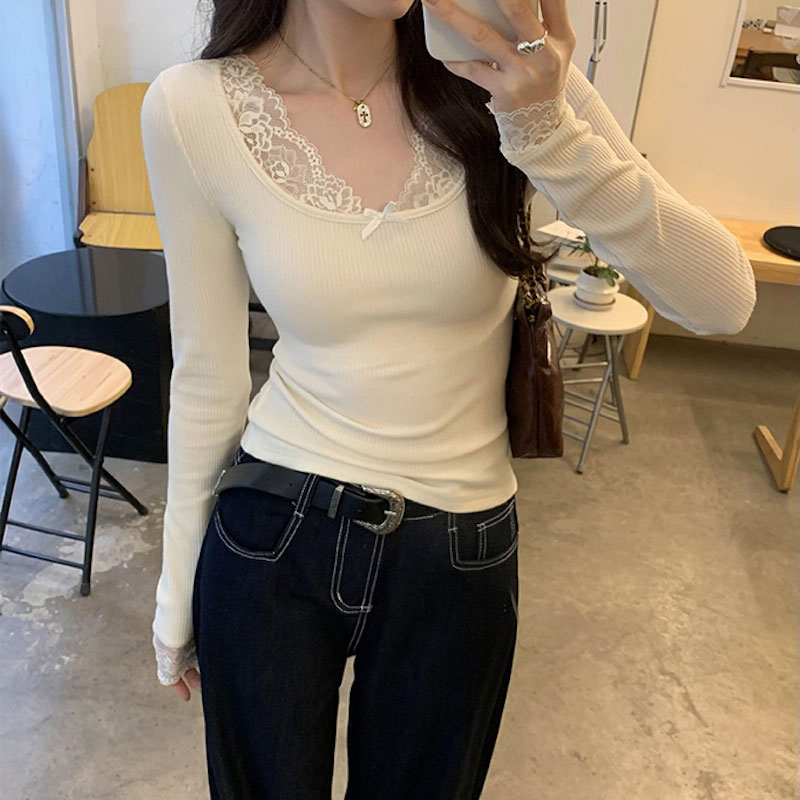 フィットリボンレースロンT