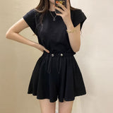 バッグリボンTシャツ&ドロストパンツSET