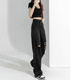 ブラックダメージデニム