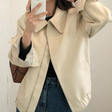 スムーズレザージップジャケット