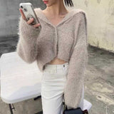 カラーシャギーカーディガン