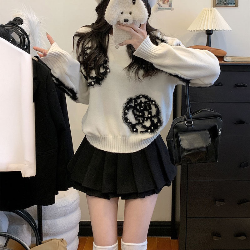 ダブルプリーツミニスカート