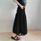 サイドリボンジャカードロングスカート