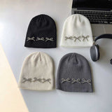 リボンスタッズリブビーニー