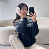 ノルディックモヘアカーディガン