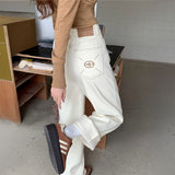 裏起毛ステッチワイドデニム