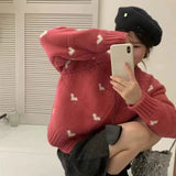 ホリデーハートフルジップニット