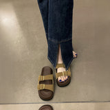 スウェードコンフォートサンダル