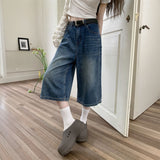 ルーズミドルハーフデニム