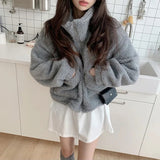 ハイネックボアポケットブルゾン