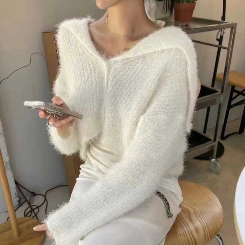 カラーシャギーカーディガン