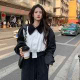 バイカラーバックポイントブルゾン