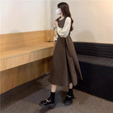 リラックスフリルミドルワンピース