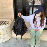 バックルナイロンリュック