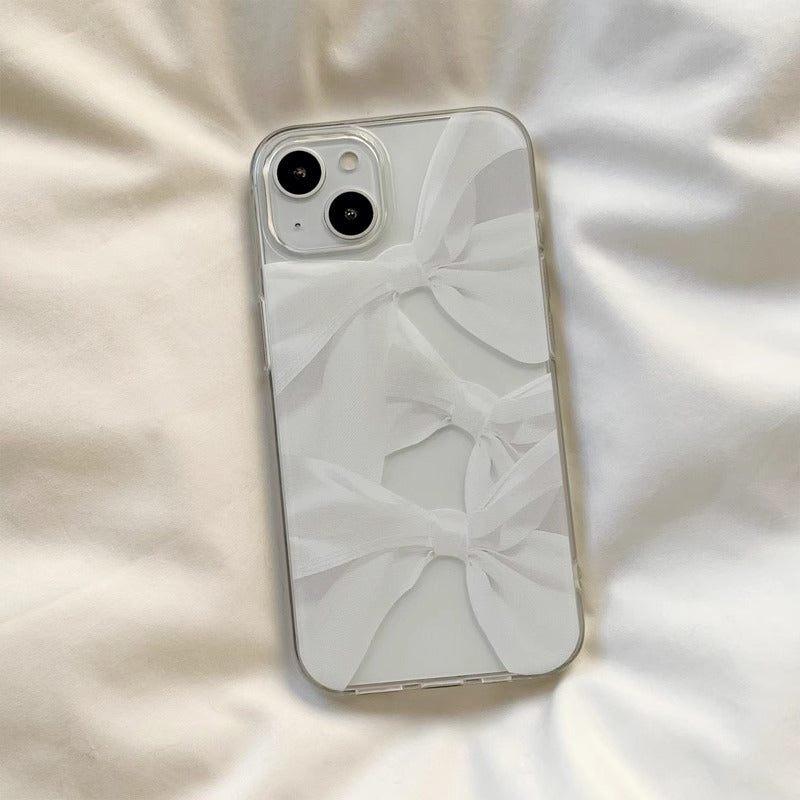 【iPhone17対応】サテンリボンiPhoneケース