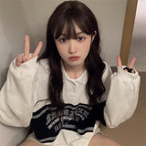 モノトーンロゴポロスウェット