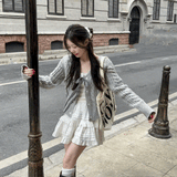 ケーブルリボンボレロカーディガン