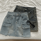 デニムカーゴミニスカート