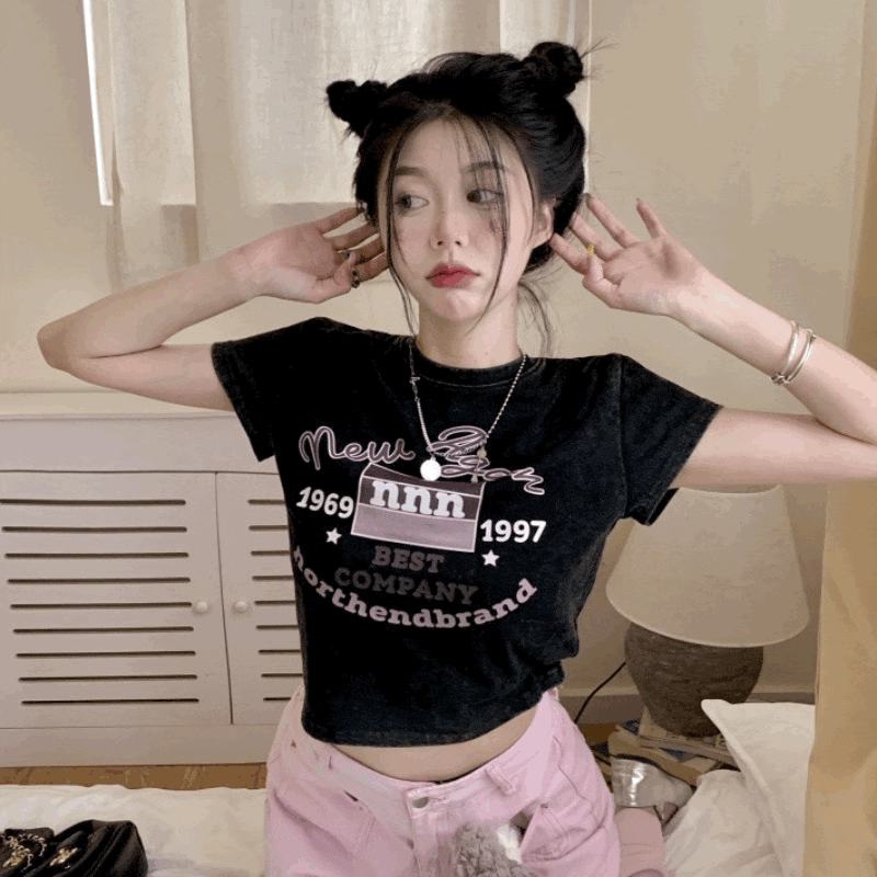 アメリカンピンククロップドTシャツ – GIRLS CRUSH アメリカンピンククロップドTシャツ – GIRLS CRUSH