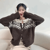 ノルディックモヘアカーディガン