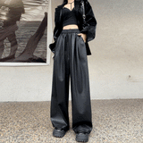 ワイドルーズレザーパンツ