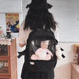 クリアポケットボックスリュック