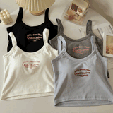 カップ付きロゴタンクトップ