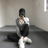 リングジップクロップドパーカー