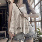 ノースリーブサマーニット&タンクトップSET