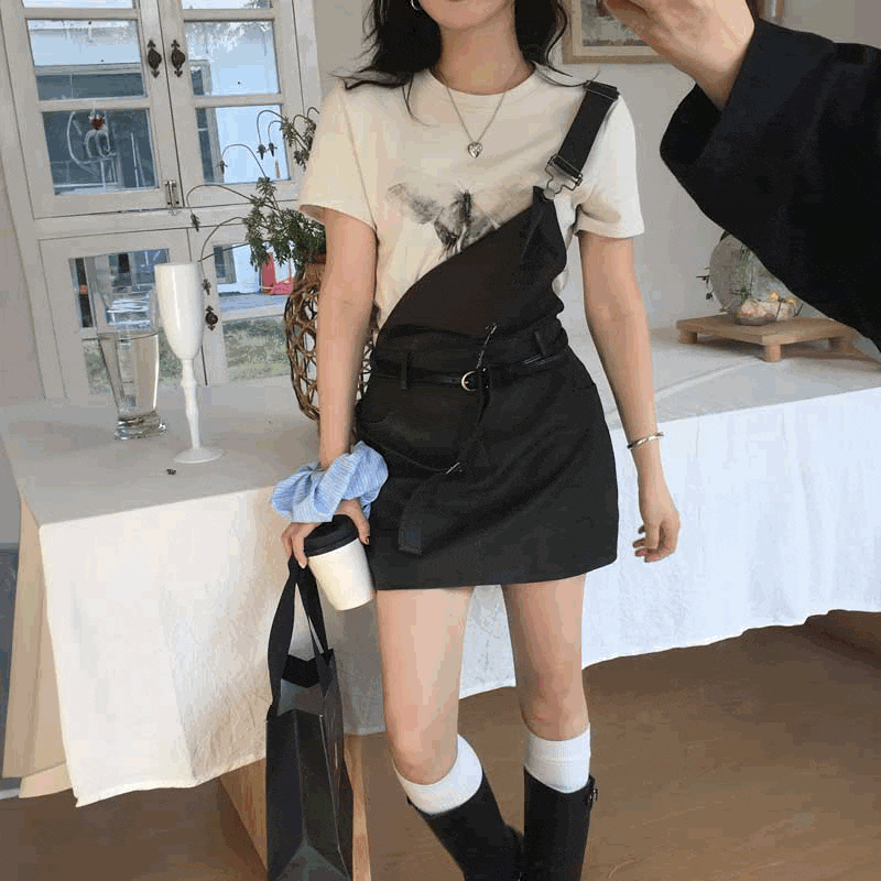 y2k】バレンシアガ ストライプミニサロペットワンピースLE DIX y2k】バレンシアガ ストライプミニサロペットワンピースLE DIX