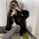 バイカラーデニムジャケット