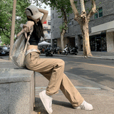 ウエスト折り返しカジュアルワークパンツ