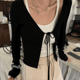 ルーズリボンリブカーディガン