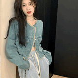 カットオフライトデニムジャケット