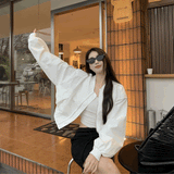 カジュアルナイロンブルゾン