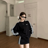 リボン刺繍トラックスウェット&スカートSET