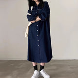 デニムレディシャツワンピース