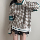 カジュアル千鳥ニット
