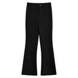 マットシンプルフレアパンツ