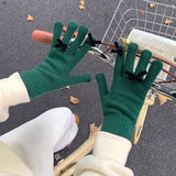 ミニリボンカラー手袋