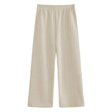 裏起毛カジュアルリブパンツ