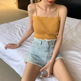 カラーリブキャミソール