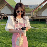 ヴィンテージピンクパフTシャツ