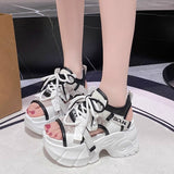 シルバーアクセントスニーカーサンダル